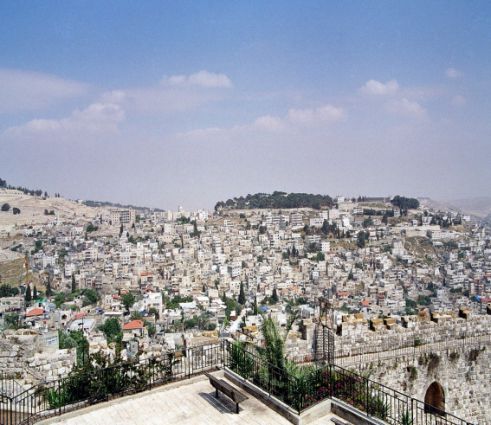 Blick ber Jerusalem