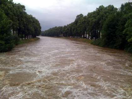 Hochwasser in Zittau am 7. August 2010