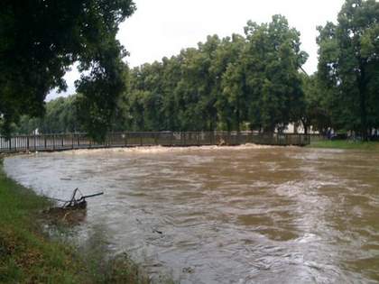 Hochwasser in Zittau am 7. August 2010