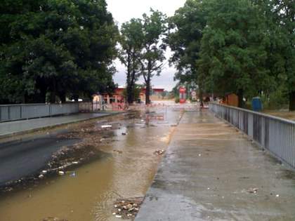 Hochwasser in Zittau am 7. August 2010