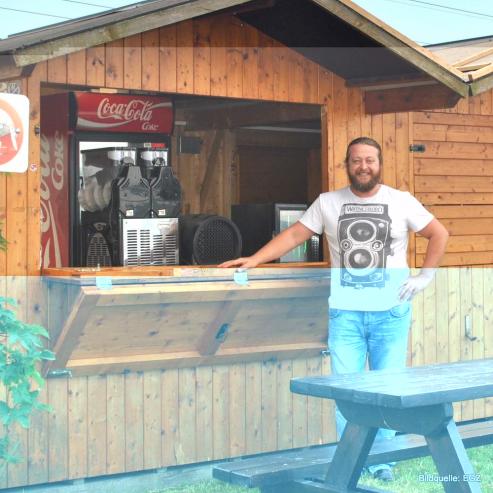 Am Berzdorfer See: Heute neuer Imbiss, im nchsten Jahr Restaurant 