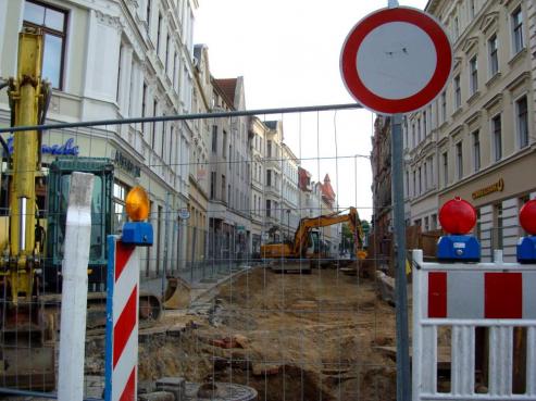 Alte Grlitzer Geschftsstrae erhlt neue Fahrbahn und Gehwege