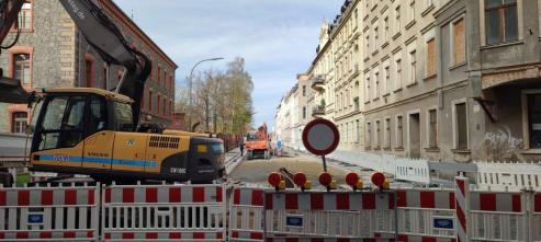 Straenbaustellen in Grlitz