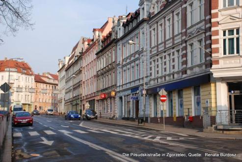 Straenmarkierungsarbeiten in Zgorzelec / po polsku